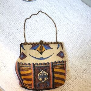 Vintage-Antique, Art Deco Ladies Beaded Flapper Purse- Made In Paris